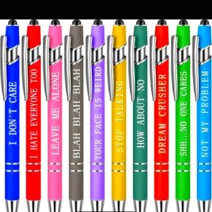 Funny & Sassy Snarky Quote Pens (Pick 2)